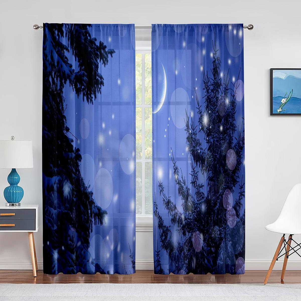 Ночное небо, луна, звезды и лес, озеро, прозрачные вуалевые шторы для спальни, гостиной, кухни, тюлевые шторы, шифоновые оконные шторы 1 PCS W100XH250cm&Grommet Top
Ночное небо, луна, звезды и лес, озеро, прозрачные вуалевые шторы для спальни, гостиной, кухни, тюлевые шторы, шифоновые оконные шторы 1 PCS W100XH250cm&Grommet Top