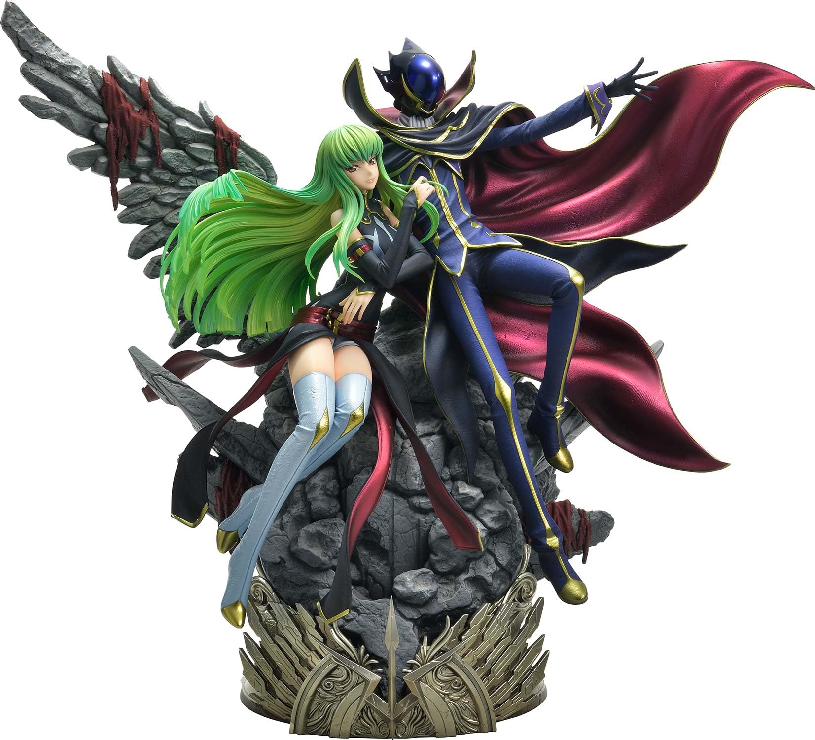 Prime 1 Studio Concept Masterline Code Geass Lelouch of the Rebellion R2 Lelouch Lamperouge H44 x W48 x D22cm Polystone Scale Statue & C.C. 1/6
Prime 1 Studio Concept Masterline Code Geass Lelouch of the Rebellion R2 Lelouch Lamperouge H44 x W48 x D22cm Polystone Scale Statue & C.C. 1/6