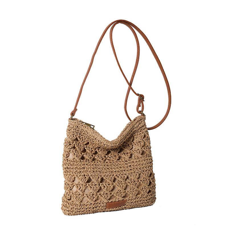 Chic Handmade Paper Straw Crossbody Bag Solid Color Zipper Closure Shoulder Messenger Bags for Women Summer Beach Urban Outings хакі
Chic Handmade Paper Straw Crossbody Bag Solid Color Zipper Closure Shoulder Messenger Bags for Women Summer Beach Urban Outings хакі