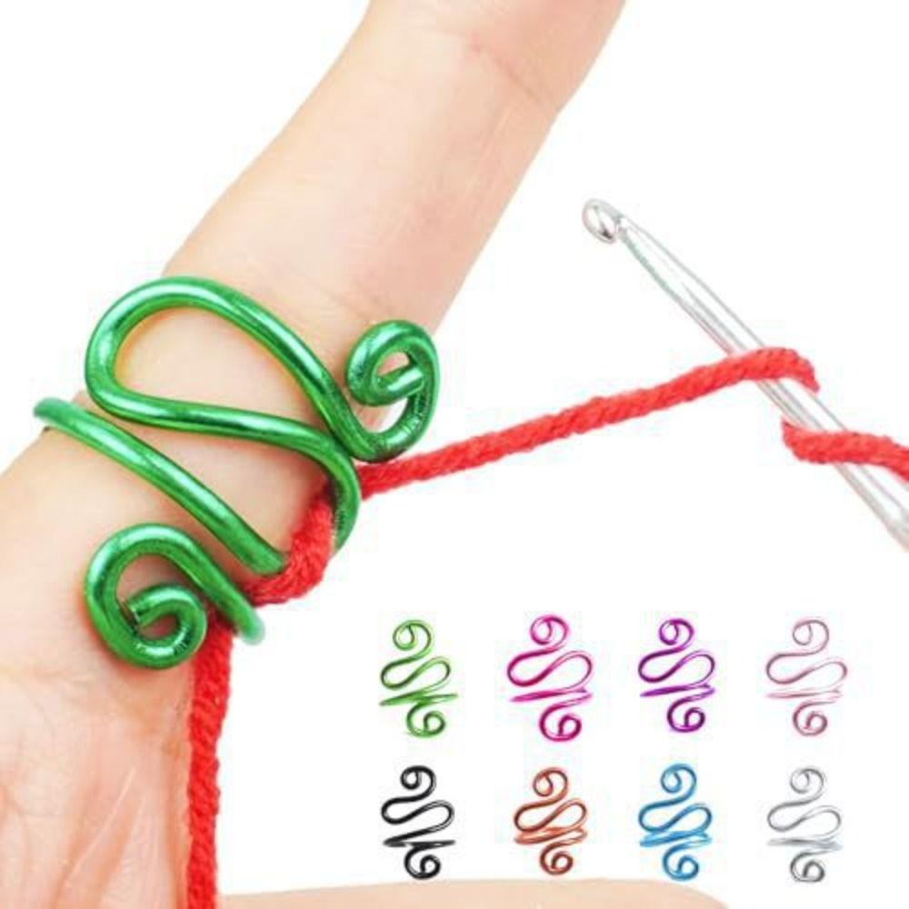 Adjustable Handmade Crochet Tension Ring Thimble Crochet Loop Knitting Loop Wool Knitting
Adjustable Handmade Crochet Tension Ring Thimble Crochet Loop Knitting Loop Wool Knitting