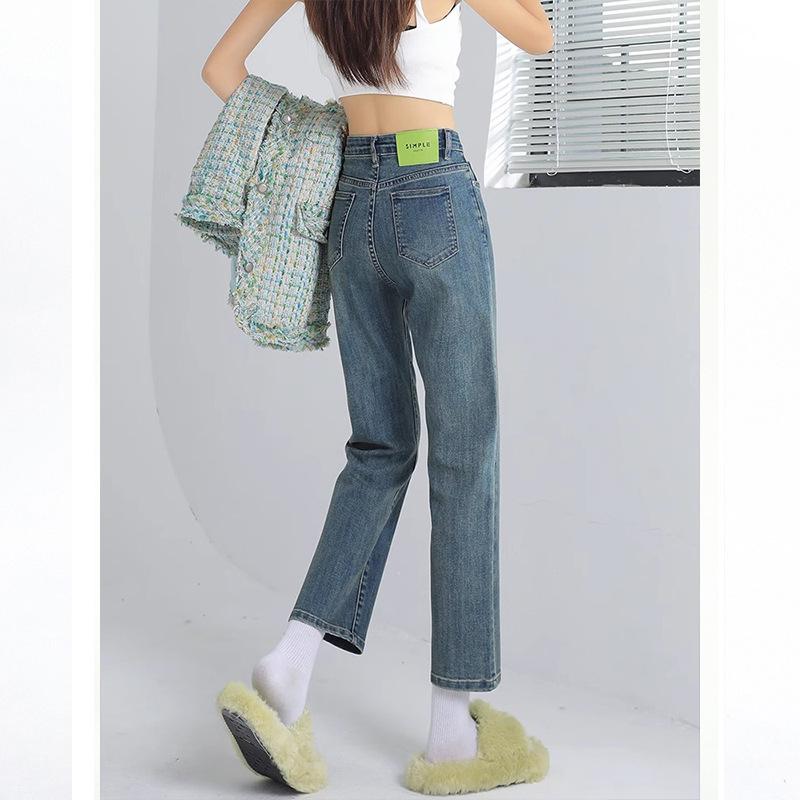 Women s High Waist Slimming Straight Leg Jeans: Petite, Versatile Cigarette Pants for Spring Fashion 2XL for 135-150 jin
Women s High Waist Slimming Straight Leg Jeans: Petite, Versatile Cigarette Pants for Spring Fashion 2XL for 135-150 jin