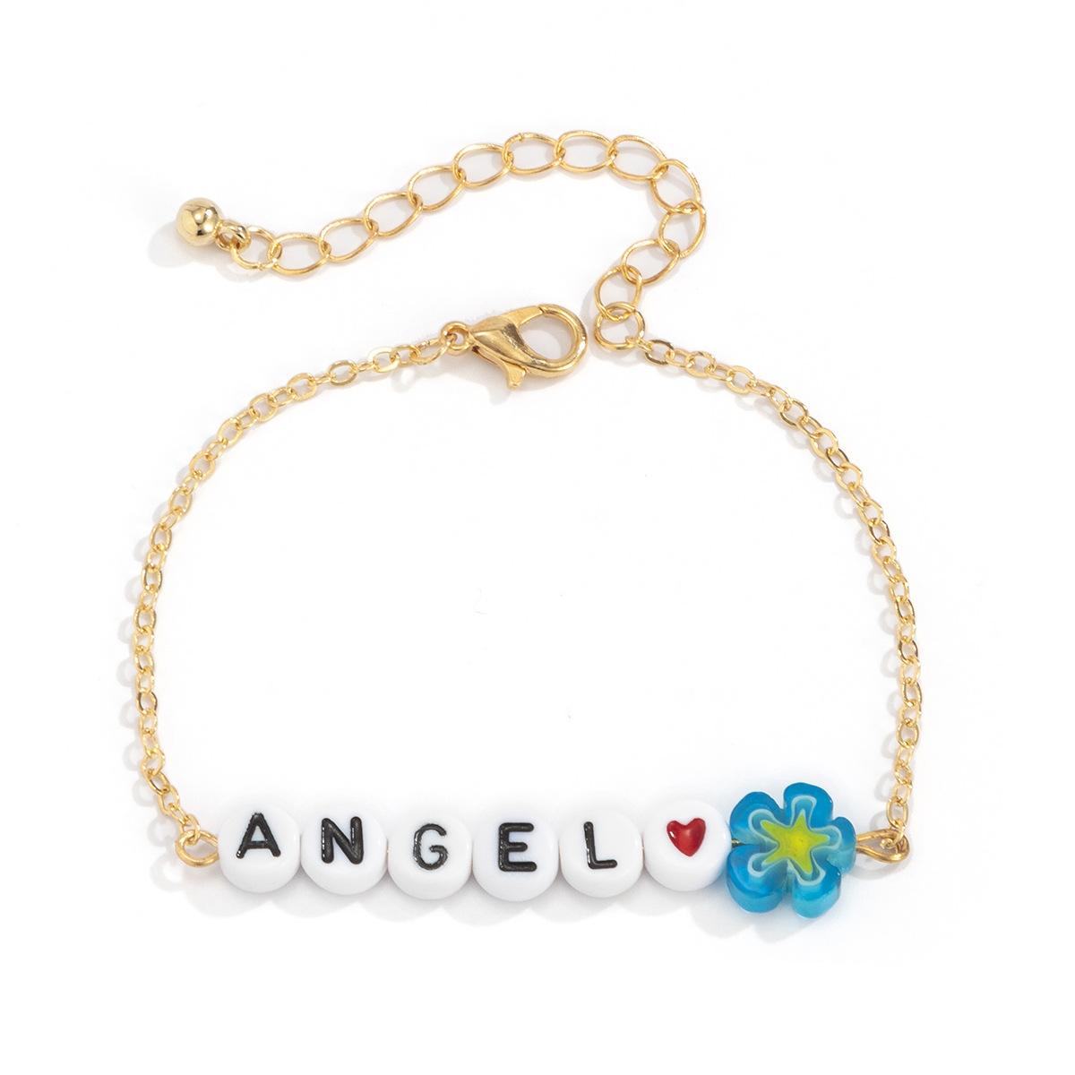 Simple Metal Chain Letter Necklace Female, Fashionable Holiday Style Glazed Small Flower Collarbone Necklace
Simple Metal Chain Letter Necklace Female, Fashionable Holiday Style Glazed Small Flower Collarbone Necklace