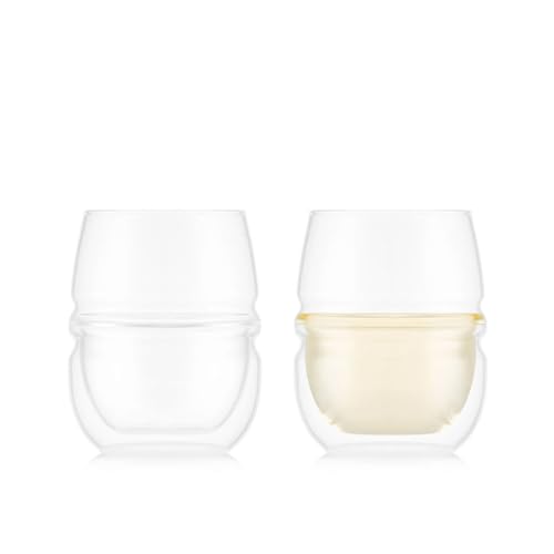 BODUM FYN Double Wall Aroma Glasses, 250ml, Set of 2. Features: Insulated, double-walled construction, heat-resistant glass, microwave, oven, dishwash
BODUM FYN Double Wall Aroma Glasses, 250ml, Set of 2. Features: Insulated, double-walled construction, heat-resistant glass, microwave, oven, dishwash