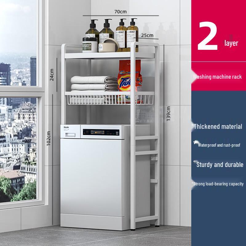 Multi-Layer Stainless Steel Laundry & Bathroom Shelf
Multi-Layer Stainless Steel Laundry & Bathroom Shelf