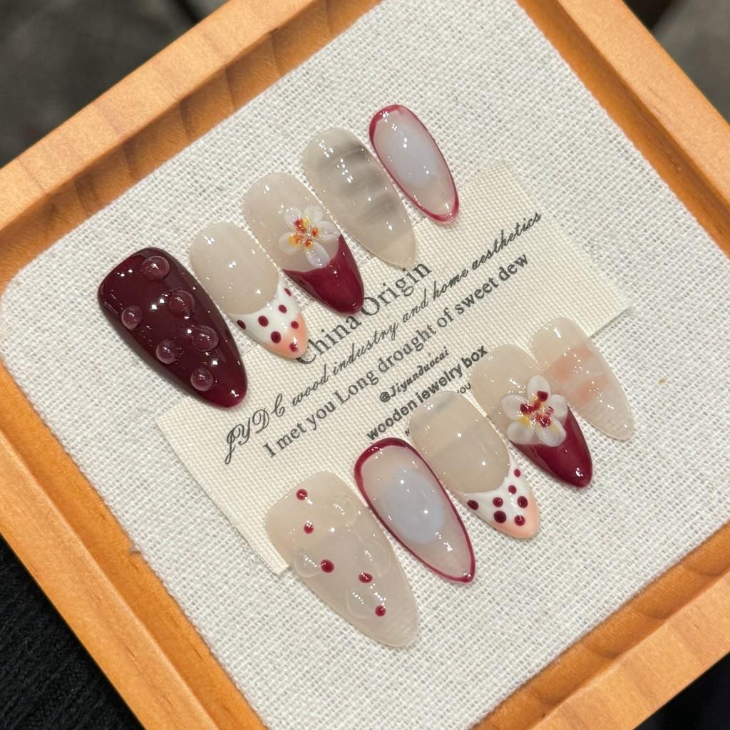 Full HANDMADE High-end Summer Flowers Theme Fresh Medium Oval Fake Nails With Glue Phototherapy Nails Press On Nails Reusable Waterproof XS
Full HANDMADE High-end Summer Flowers Theme Fresh Medium Oval Fake Nails With Glue Phototherapy Nails Press On Nails Reusable Waterproof XS