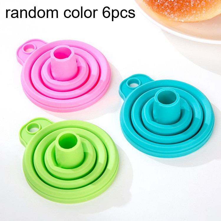 6pcs Collapsible Silicone Funnel - Flexible, Foldable, Mini Funnel for Liquids, Jam, Beans, Automotive, Flask - Easy to Use
6pcs Collapsible Silicone Funnel - Flexible, Foldable, Mini Funnel for Liquids, Jam, Beans, Automotive, Flask - Easy to Use