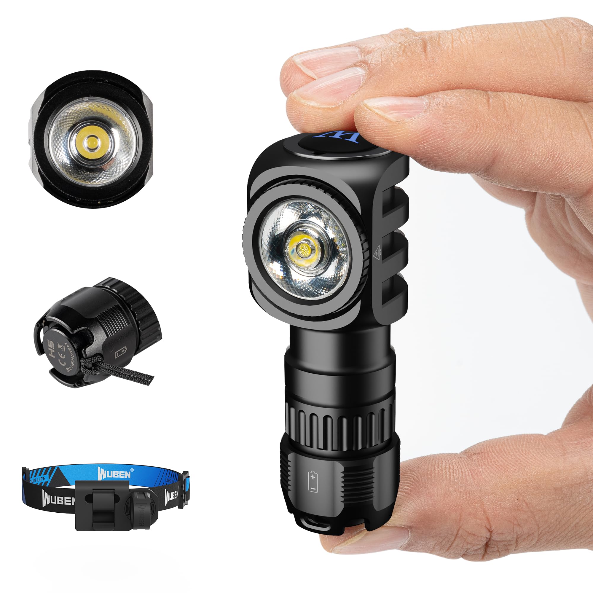 WUBEN H5, Міні 400 люмен, Регульований на 360 градусів, Водонепроникність IP68, 5 рівнів яскравості, Ідеально підходить для прогулянок, походів, риболовлі та кемпінгу
WUBEN H5, Міні 400 люмен, Регульований на 360 градусів, Водонепроникність IP68, 5 рівнів яскравості, Ідеально підходить для прогулянок, походів, риболовлі та кемпінгу