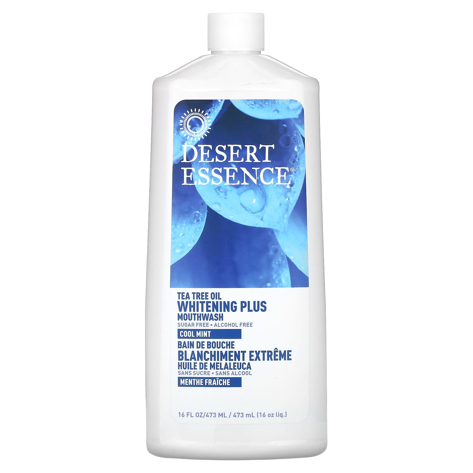 Desert Essence, Масло чайного дерева, отбеливающий ополаскиватель для полости рта, со вкусом прохладной мяты, 16 жидких унций (473 мл)
Desert Essence, Масло чайного дерева, отбеливающий ополаскиватель для полости рта, со вкусом прохладной мяты, 16 жидких унций (473 мл)