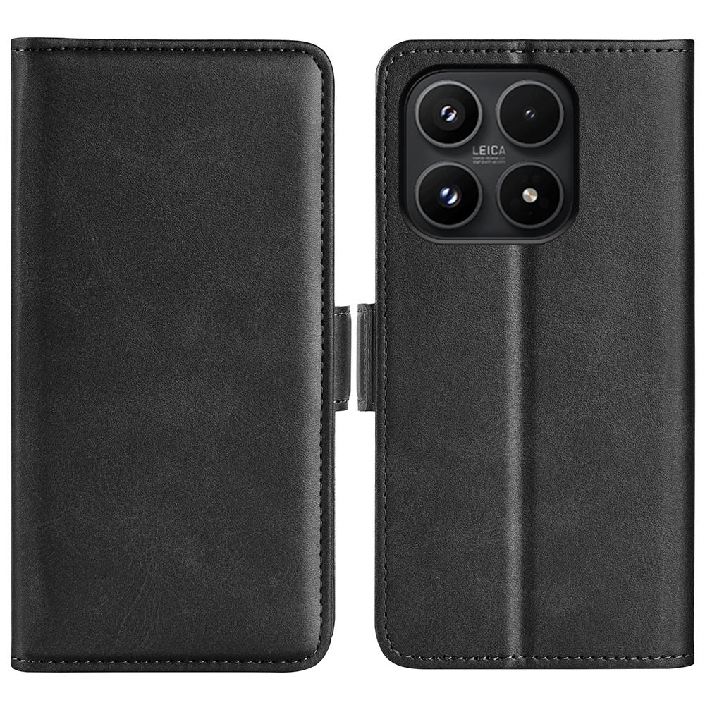 For Xiaomi 17 Case Calf Texture Leather Wallet Phone Cover - Black
For Xiaomi 17 Case Calf Texture Leather Wallet Phone Cover - Black