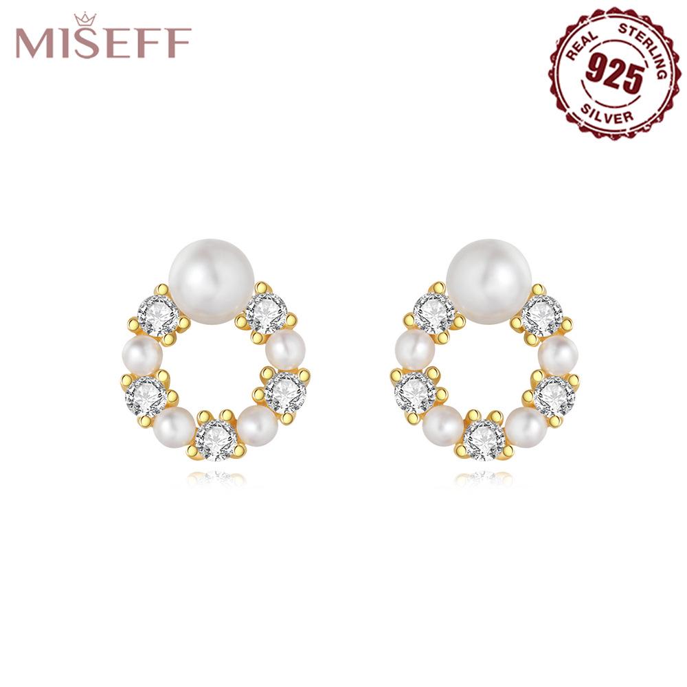 925 Sterling Silver Pearl Wreath Stud and Hoop Earrings - Minimalist, Versatile, Fashionable for Women 925 Silver
925 Sterling Silver Pearl Wreath Stud and Hoop Earrings - Minimalist, Versatile, Fashionable for Women 925 Silver