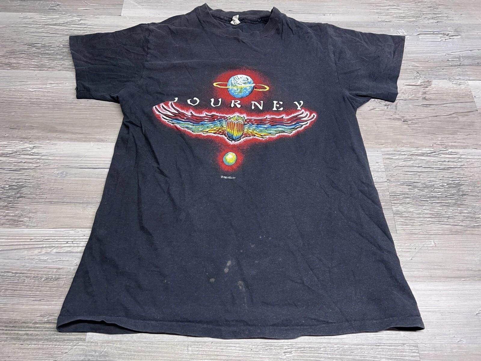 Vintage 1980 Journey World Tour T-Shirt Detroit Cobo Arena RARE 80s Black Size M M
Vintage 1980 Journey World Tour T-Shirt Detroit Cobo Arena RARE 80s Black Size M M