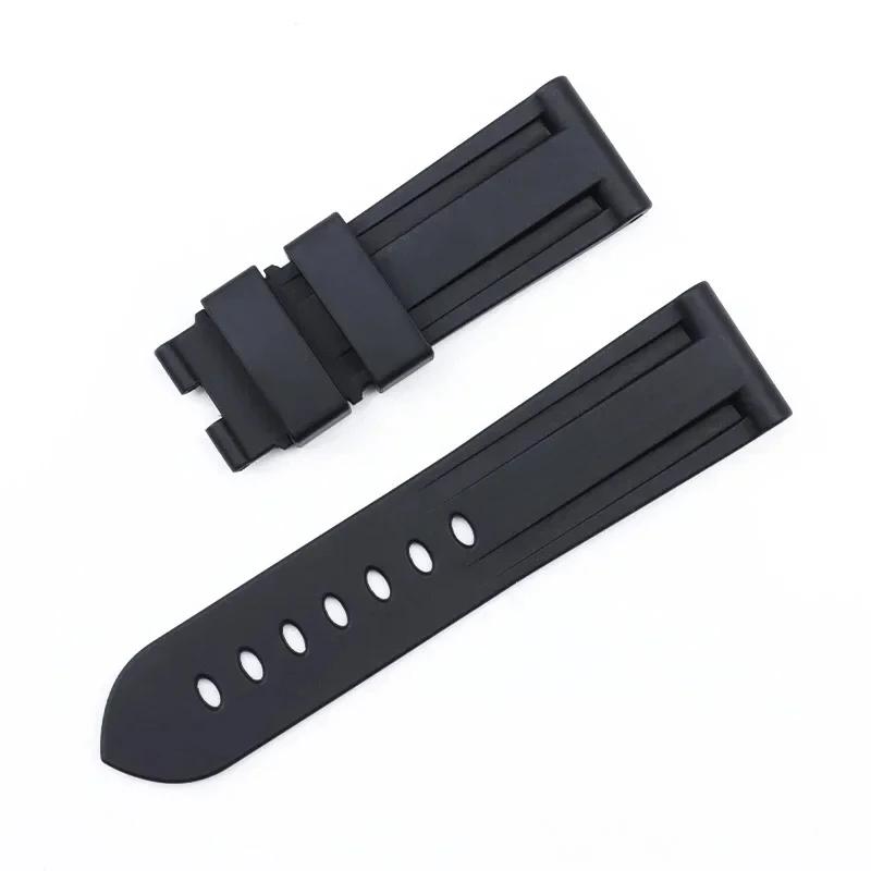 22mm24mm black top grade quality soft rubber watch band folding buckle for Panerai strap pam441/111 wristband for 44mm dial 24mm&Black Buckle чорний
22mm24mm black top grade quality soft rubber watch band folding buckle for Panerai strap pam441/111 wristband for 44mm dial 24mm&Black Buckle чорний