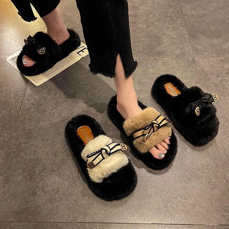 Cute and fashionable versatile bow fluffy shoes for women s 2024 autumn and winter new outer wear high-end thick-soled one-word cotton mop 35 чорний
Cute and fashionable versatile bow fluffy shoes for women s 2024 autumn and winter new outer wear high-end thick-soled one-word cotton mop 35 чорний