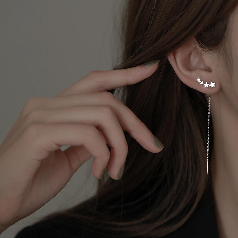 Tassel Star Earrings for Sensitive Ears Simple Elegant Long Meteor Earrings Small Ear Thread Dangle Jewelry for Women
Tassel Star Earrings for Sensitive Ears Simple Elegant Long Meteor Earrings Small Ear Thread Dangle Jewelry for Women