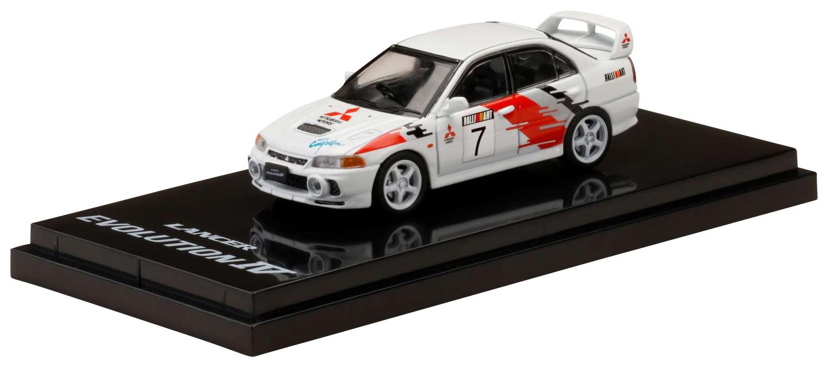 HJ64 Mitsubishi Lancer GSR EVOLUTION IV Rally Graphic Scotia White Готовый продукт 1/64 GR.A
HJ64 Mitsubishi Lancer GSR EVOLUTION IV Rally Graphic Scotia White Готовый продукт 1/64 GR.A