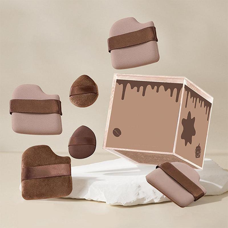 6-Piece Set Of Chocolate Biscuit Puff Powder Foundation Special Air Cushion Flocked Thumb Thumb Dry And Wet Use
6-Piece Set Of Chocolate Biscuit Puff Powder Foundation Special Air Cushion Flocked Thumb Thumb Dry And Wet Use