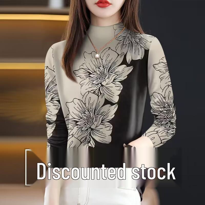 Women s Plus Size Velvet Lined Long Sleeve T-Shirt - Trendy Middle-aged and Elderly Base Layer L (Recommended 95-110 jin)
Women s Plus Size Velvet Lined Long Sleeve T-Shirt - Trendy Middle-aged and Elderly Base Layer L (Recommended 95-110 jin)