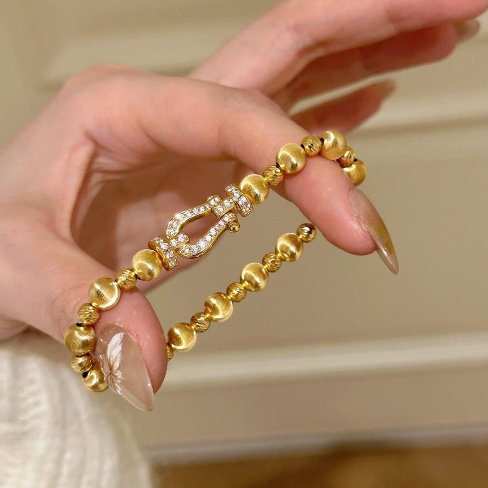 French Vintage Diamond Cat Eye Horse Hoop Bracelet Women Retro Elastic Stretch Beaded Jewelry
French Vintage Diamond Cat Eye Horse Hoop Bracelet Women Retro Elastic Stretch Beaded Jewelry