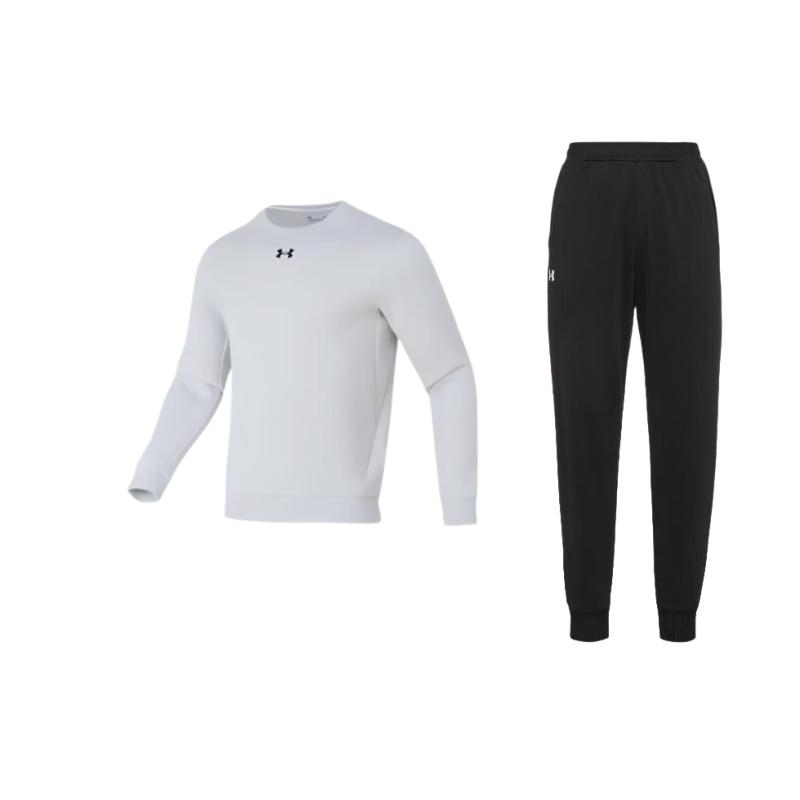 Under Armour Solid Color Brand Logo Print Crew Neck Long Sleeve Sweatshirt And Elastic Cuff Long Pants Casual Sports Set 23600704-001+23600306-009 S
Under Armour Solid Color Brand Logo Print Crew Neck Long Sleeve Sweatshirt And Elastic Cuff Long Pants Casual Sports Set 23600704-001+23600306-009 S