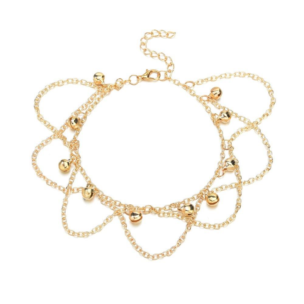 Accessories Personalized Bohemian Waves Fringed Bells Anklets золотий
Accessories Personalized Bohemian Waves Fringed Bells Anklets золотий