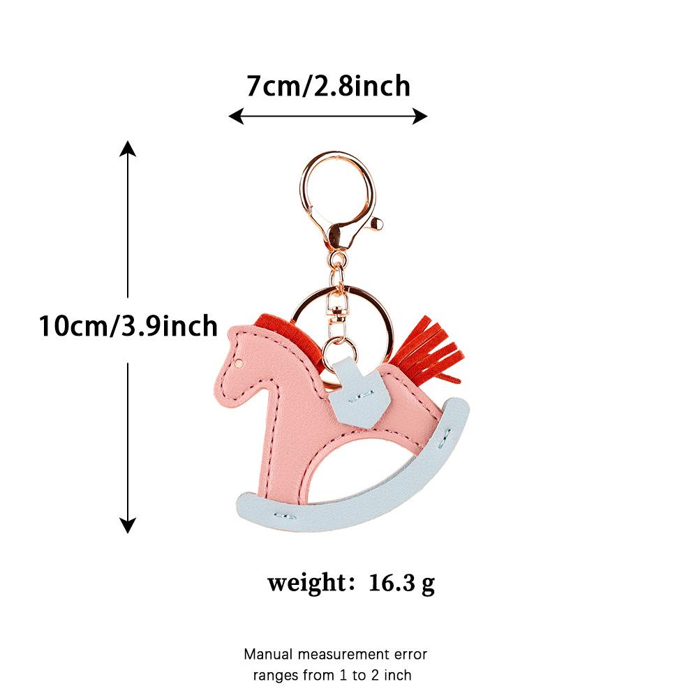 Hui Ming High-End PU Leather Rocking Horse Keychain Pendant - Versatile Pony Accessory розовый
Hui Ming High-End PU Leather Rocking Horse Keychain Pendant - Versatile Pony Accessory розовый