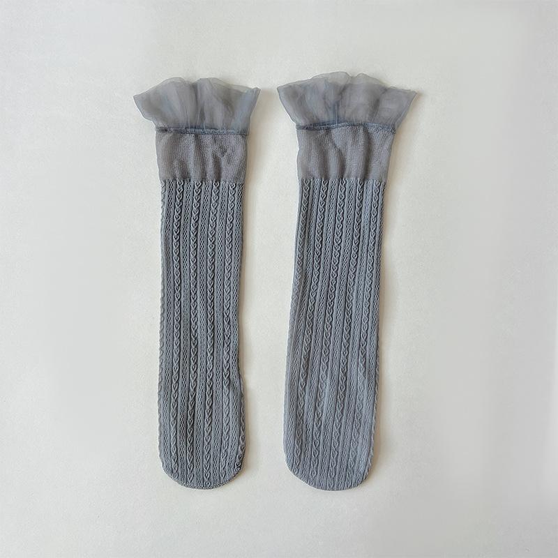 British Style Socks for Women – Summer Ice Silk Mid-Calf with Lace Trim, Ultra-Thin Lightweight Casual Socks One Size
British Style Socks for Women – Summer Ice Silk Mid-Calf with Lace Trim, Ultra-Thin Lightweight Casual Socks One Size