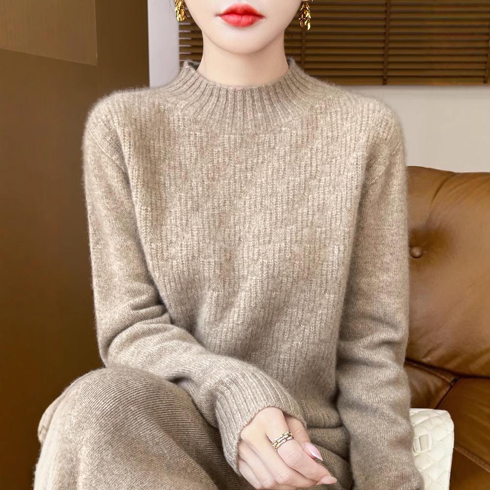 Women s High Neck Wool Knit Sweater - Warm, Versatile, Autumn/Winter Fashion M (Suitable for 100-110 lbs)
Women s High Neck Wool Knit Sweater - Warm, Versatile, Autumn/Winter Fashion M (Suitable for 100-110 lbs)