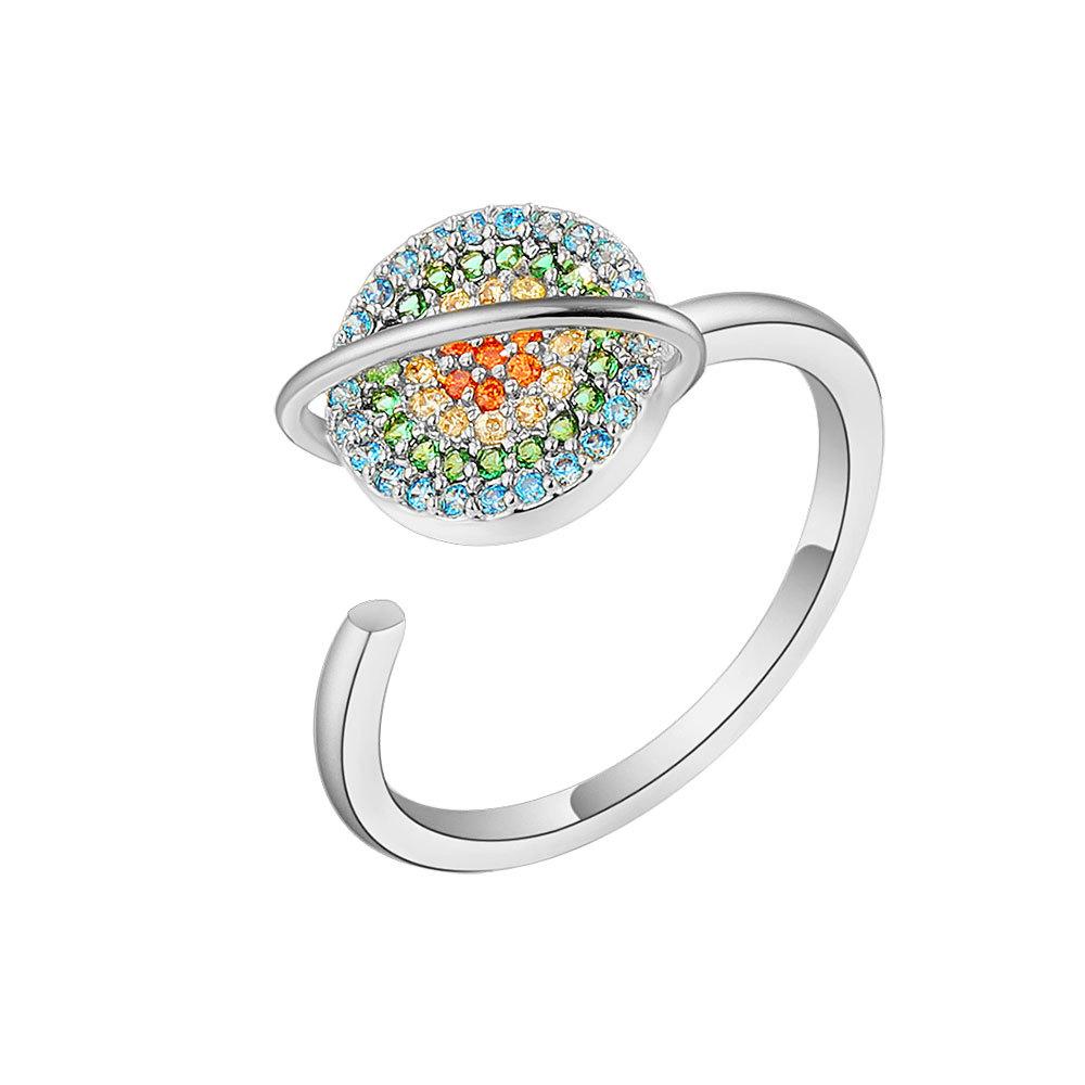 Niche Design Rotating Colorful Diamond Planet Ring For Women Open Adjustable Tail Ring Fashionable Personalized Finger Jewelry opening adjustable біле золото кольору
Niche Design Rotating Colorful Diamond Planet Ring For Women Open Adjustable Tail Ring Fashionable Personalized Finger Jewelry opening adjustable біле золото кольору