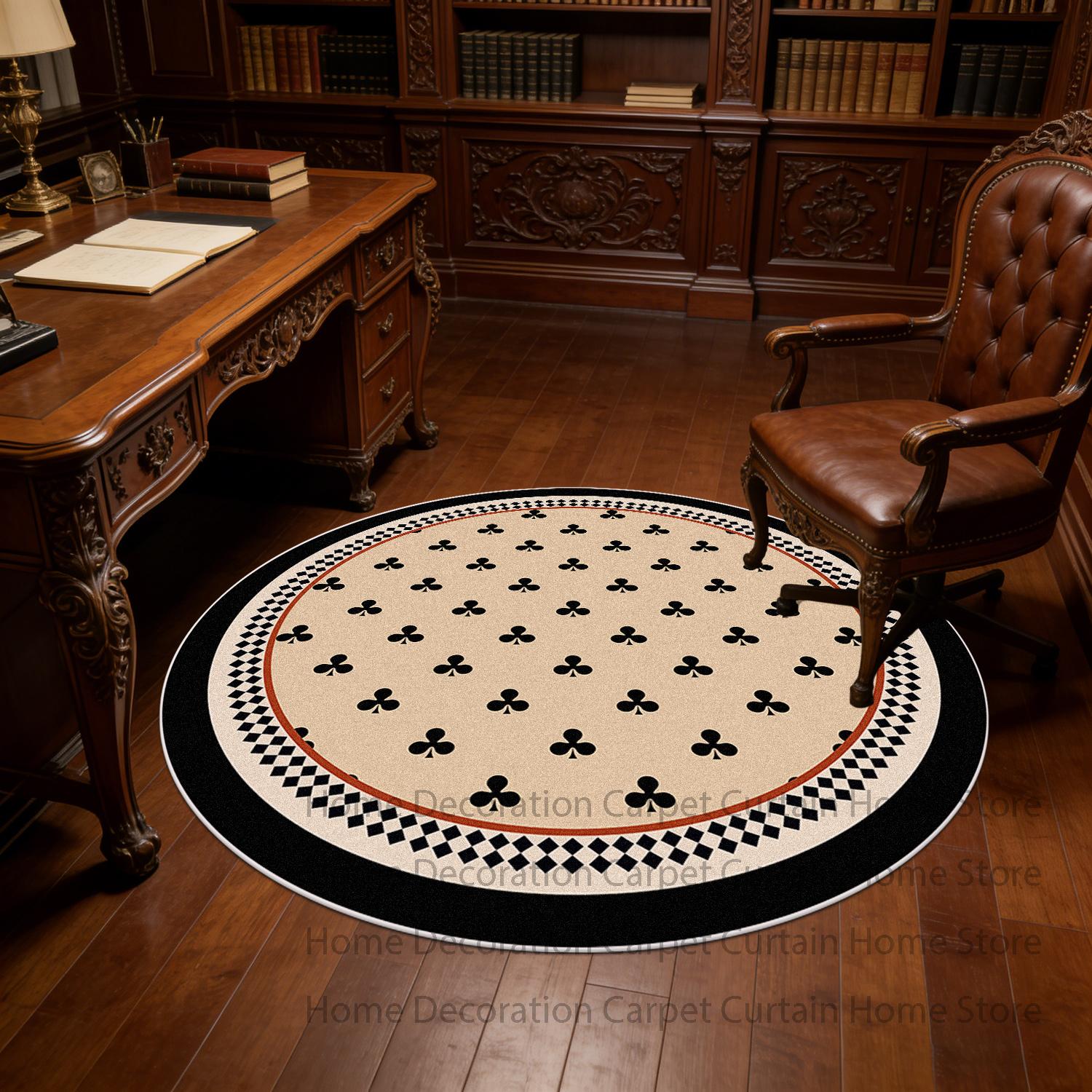 French Rugs Retro Bedroom Decoration Living Room office Round Soft Carpet Lounge Easy clean Non-slip Floor Mat customizable 80cm
French Rugs Retro Bedroom Decoration Living Room office Round Soft Carpet Lounge Easy clean Non-slip Floor Mat customizable 80cm