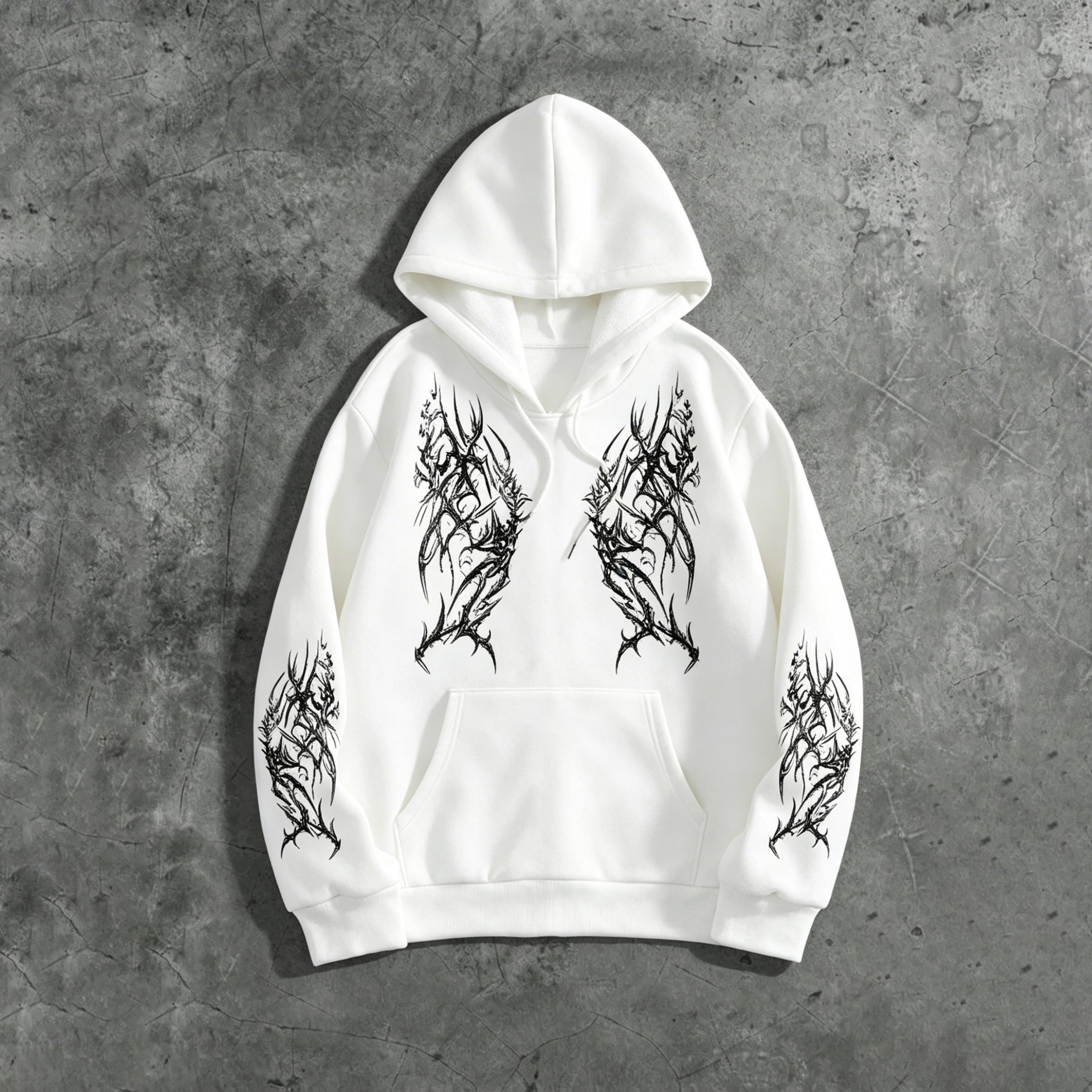 Men s Dark Aesthetic Tribal Thorn Wings Graphic Zip-Up Hoodie, Oversized Grunge Streetwear Jacket XXL білий
Men s Dark Aesthetic Tribal Thorn Wings Graphic Zip-Up Hoodie, Oversized Grunge Streetwear Jacket XXL білий
