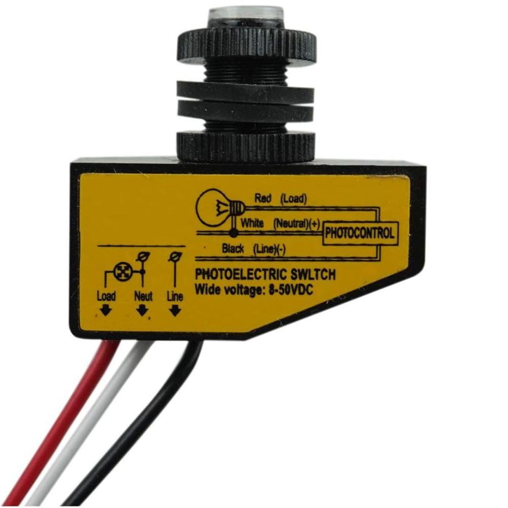 Professional DC 8-50V Photocell Switch Auto On/Off Universal Light Sensor Waterproof Photoelectric Switch Illumination Control
Professional DC 8-50V Photocell Switch Auto On/Off Universal Light Sensor Waterproof Photoelectric Switch Illumination Control