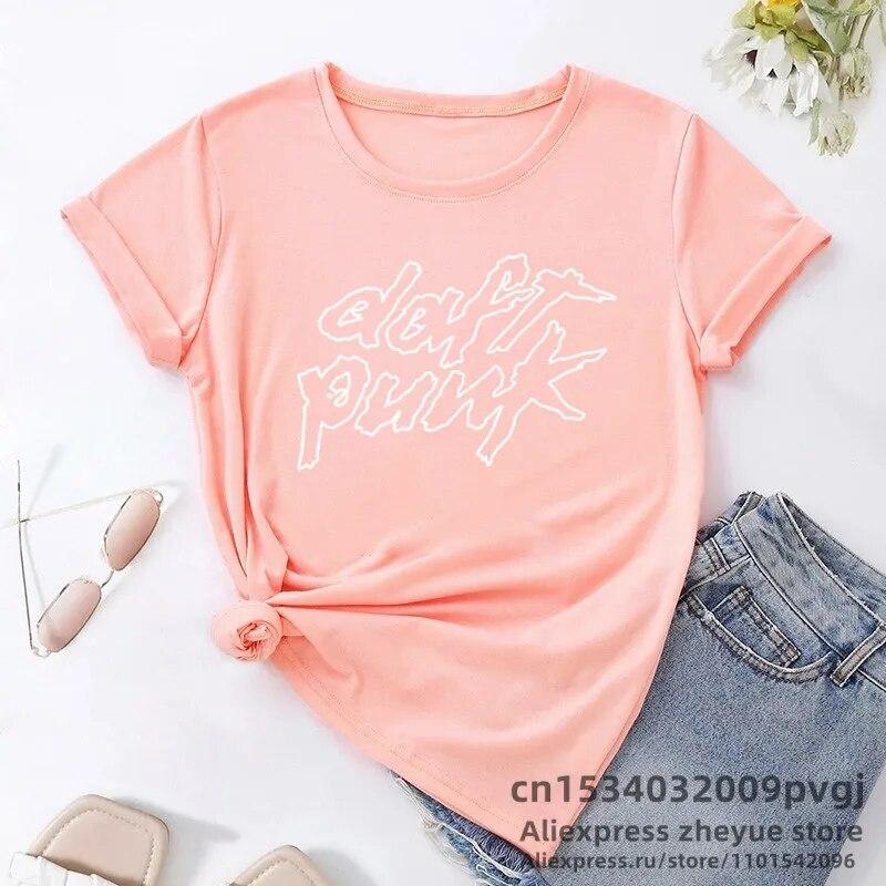 Daft Punk T-Shirt Women Unisex Harajuku Band T-Shirt Unisex Streetwear Літні повсякденні жіночі футболки з круглим вирізом Модні футболки з принтом унісекс S
Daft Punk T-Shirt Women Unisex Harajuku Band T-Shirt Unisex Streetwear Літні повсякденні жіночі футболки з круглим вирізом Модні футболки з принтом унісекс S