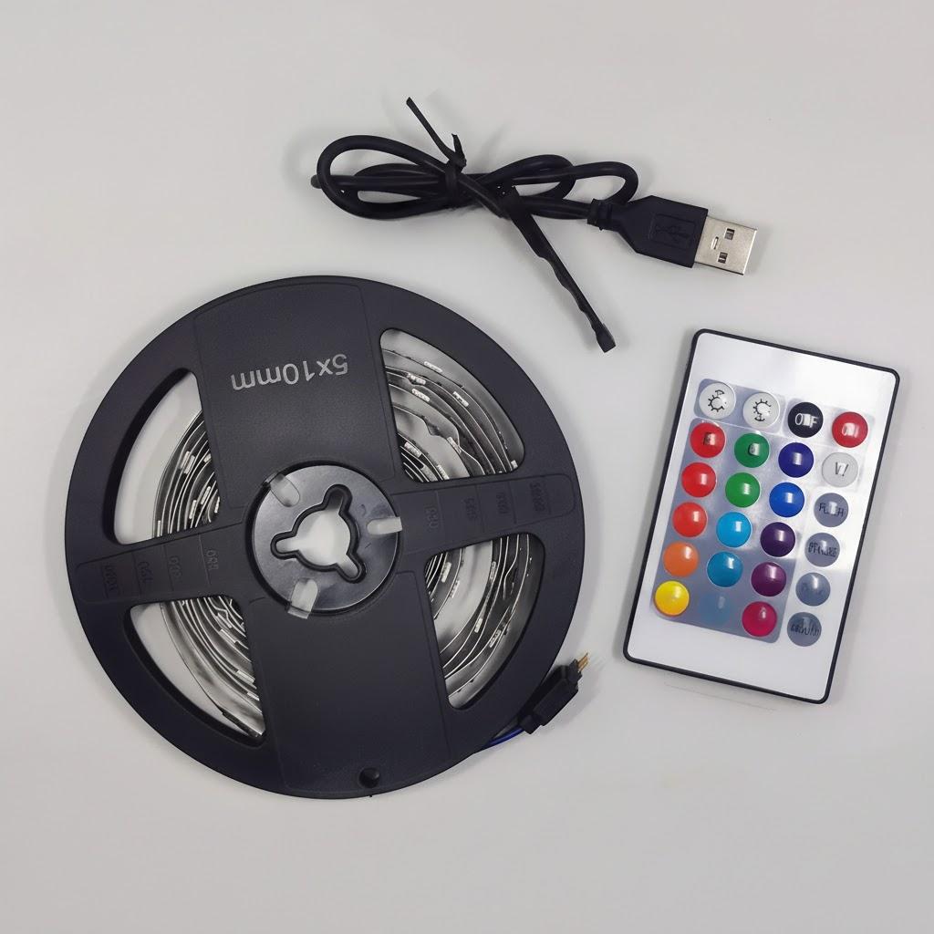 1 2 3 M 2835LED Bluetooth USB 24 Keys RGB 7 Colors Waterproof Background Light Strip Ad Lighting 1M
1 2 3 M 2835LED Bluetooth USB 24 Keys RGB 7 Colors Waterproof Background Light Strip Ad Lighting 1M