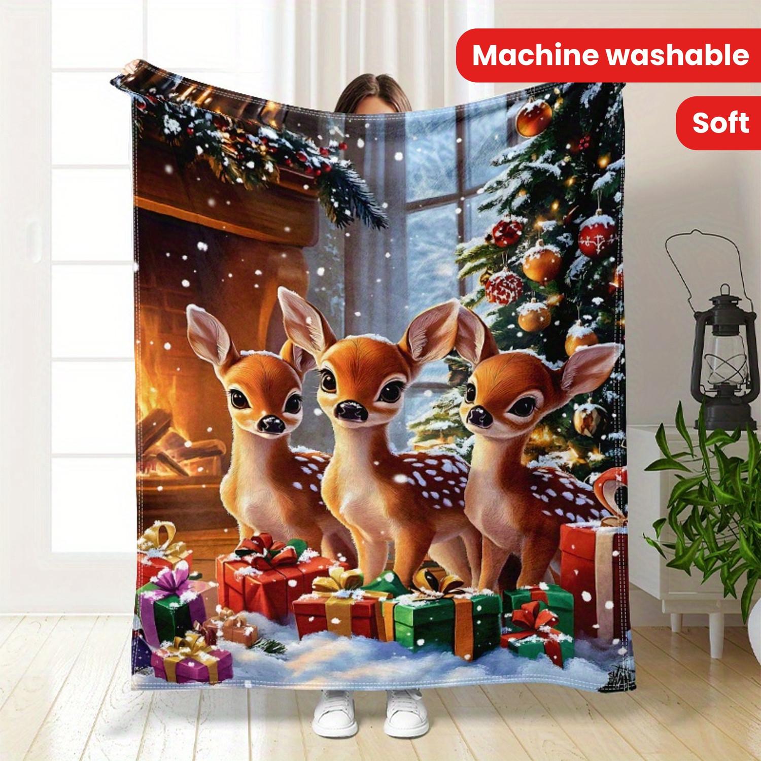 Christmas Reindeer Blanket - Cozy Plush Fleece Holiday Gift Throw 70x100cm
Christmas Reindeer Blanket - Cozy Plush Fleece Holiday Gift Throw 70x100cm