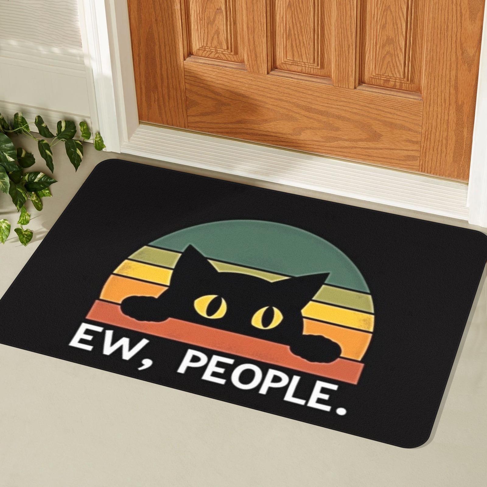 Retro Sunset Cat Illustration Doormat Black White Orange Polyester Hand Wash Only 80x50cm Decorative Use 40cm x 60cm
Retro Sunset Cat Illustration Doormat Black White Orange Polyester Hand Wash Only 80x50cm Decorative Use 40cm x 60cm