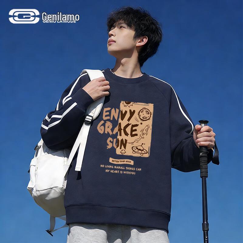 GENIOLAMODE Men s Casual Color Block Crewneck Sweatshirt L
GENIOLAMODE Men s Casual Color Block Crewneck Sweatshirt L