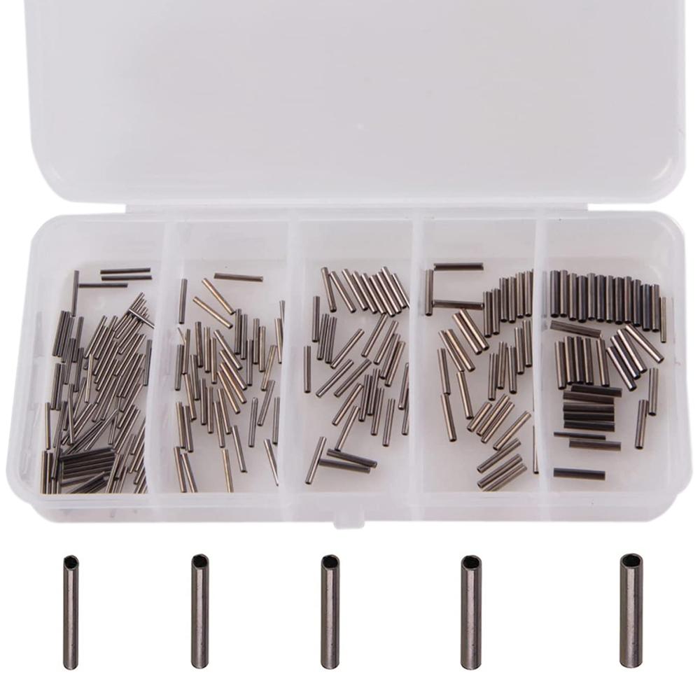 180Pcs/Box 0.6mm-1.4mm Copper Fishing Tube Fishing Wire Pipe Crimp Sleeves Connector Fishing Line Accessories Tool
180Pcs/Box 0.6mm-1.4mm Copper Fishing Tube Fishing Wire Pipe Crimp Sleeves Connector Fishing Line Accessories Tool