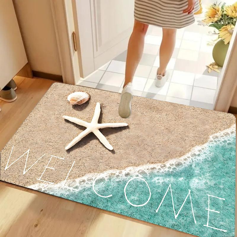 3D Beach Ocean Theme Carpet Mat Rug Home Decoration Living Room Sea Shell Starfish Design Non Slip Durable Door Mat 50X80cm
3D Beach Ocean Theme Carpet Mat Rug Home Decoration Living Room Sea Shell Starfish Design Non Slip Durable Door Mat 50X80cm