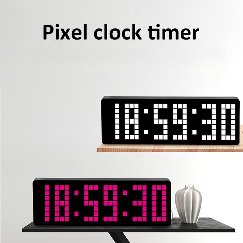 13″ Pixel Digital Clock Timer Positive / Countdown/ Stopwatch Table Clock with Remote Control 12/24H Home LED Electronic Clocks білий
13″ Pixel Digital Clock Timer Positive / Countdown/ Stopwatch Table Clock with Remote Control 12/24H Home LED Electronic Clocks білий