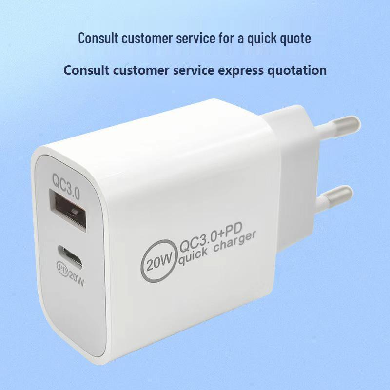 20W Dual-Port A+C Gallium Nitride USB Charger, European Standard
20W Dual-Port A+C Gallium Nitride USB Charger, European Standard
