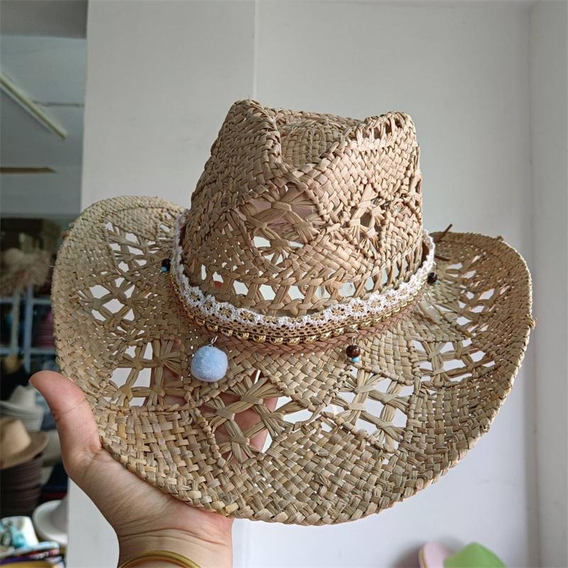 Cowboy hat fashion hollow out western cowboy hand woven hard summer sapphire accessories neutral Cowboy hat sun hat sombrero cow M55-58cm
Cowboy hat fashion hollow out western cowboy hand woven hard summer sapphire accessories neutral Cowboy hat sun hat sombrero cow M55-58cm
