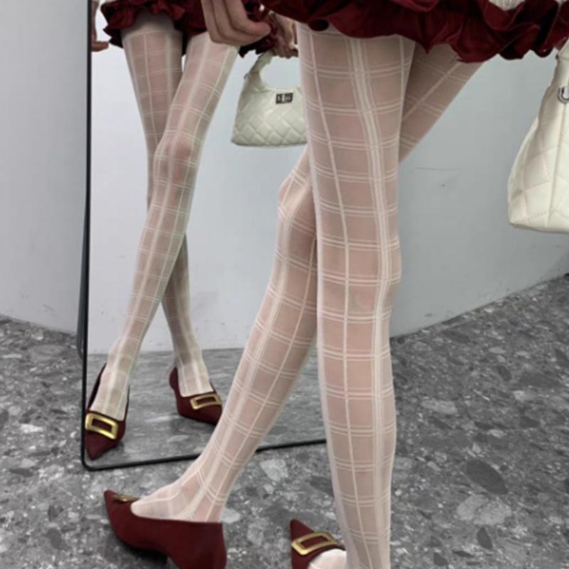 JK Plaid Women Tights Pantyhose Black Pattern Thigh High Stockings Tights Women Sexy Lingerie Y2k Body Stockings Tight Pantyhose One Size білий
JK Plaid Women Tights Pantyhose Black Pattern Thigh High Stockings Tights Women Sexy Lingerie Y2k Body Stockings Tight Pantyhose One Size білий