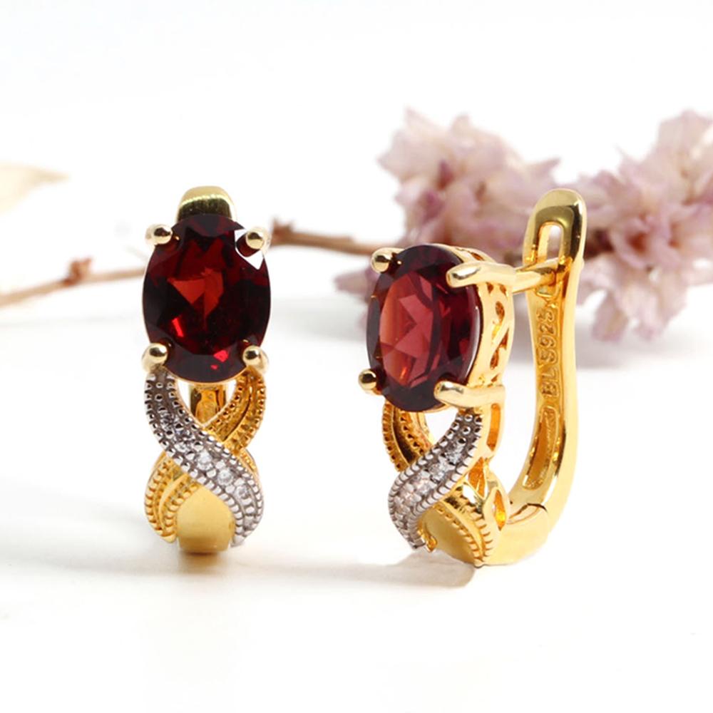 Elegant 925 sterling Silver vine design earrings real Gemstone Natural Oval Garnet Fine Jewelry for Women s birthday wedding gift M красный
Elegant 925 sterling Silver vine design earrings real Gemstone Natural Oval Garnet Fine Jewelry for Women s birthday wedding gift M красный