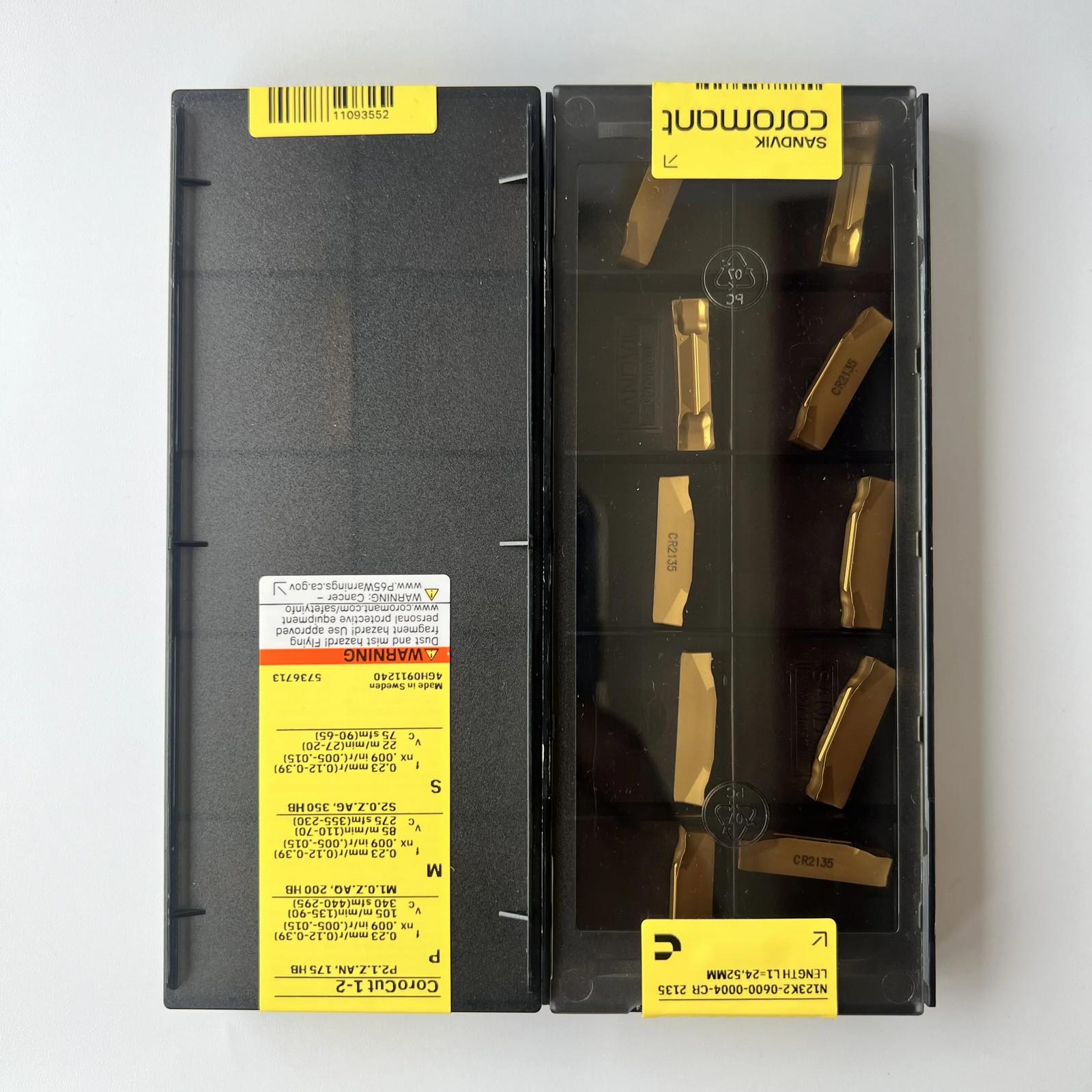 SANDVIK / N123K2-0600-0004-CR 2135 / Industrial indexable Carbide Inserts 10 Pcs
SANDVIK / N123K2-0600-0004-CR 2135 / Industrial indexable Carbide Inserts 10 Pcs