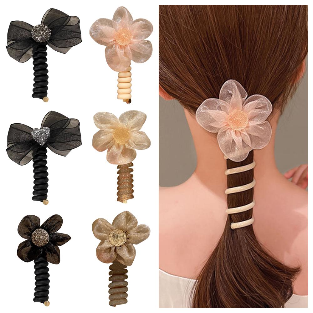 Sweet Flower Telephone Line Hair Loop Spiral Coil Head Rope Ponytail Bubble Braid Headband Woman Style 6
Sweet Flower Telephone Line Hair Loop Spiral Coil Head Rope Ponytail Bubble Braid Headband Woman Style 6