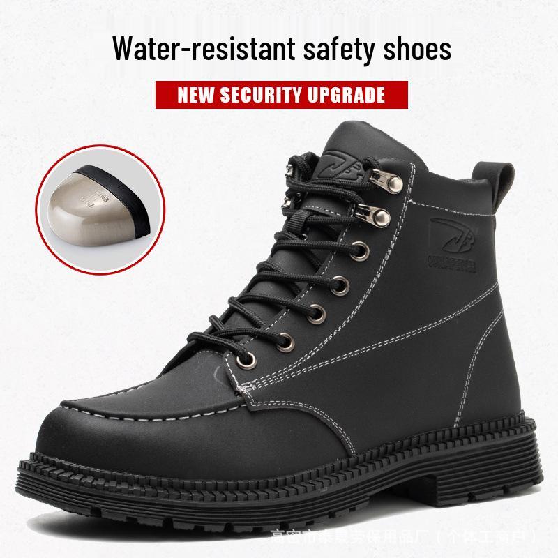 TEMU High-Top Safety Work Shoes - Microfiber Leather, Water-Repellent, Steel Toe, Anti-Smash, Anti-Puncture.
TEMU High-Top Safety Work Shoes - Microfiber Leather, Water-Repellent, Steel Toe, Anti-Smash, Anti-Puncture.