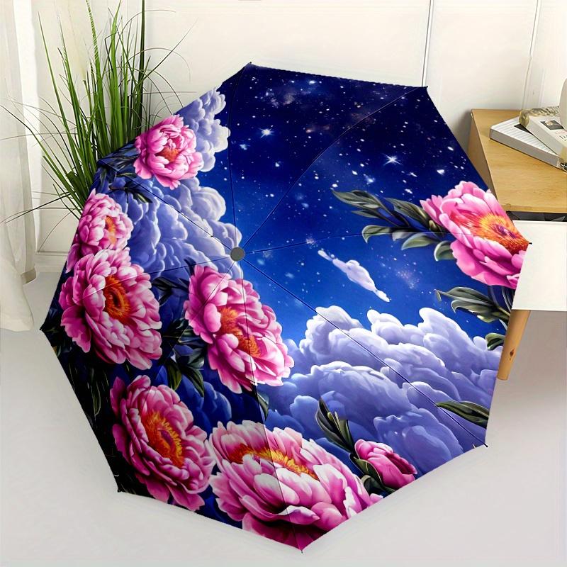 Pink Flowers Night Sky Moon Stars Clouds Umbrella - Automatic Open/Close, 8-Rib Sturdy Frame, Portable Foldable Design with Vi (as the picture,iron&8K)
Pink Flowers Night Sky Moon Stars Clouds Umbrella - Automatic Open/Close, 8-Rib Sturdy Frame, Portable Foldable Design with Vi (as the picture,iron&8K)
