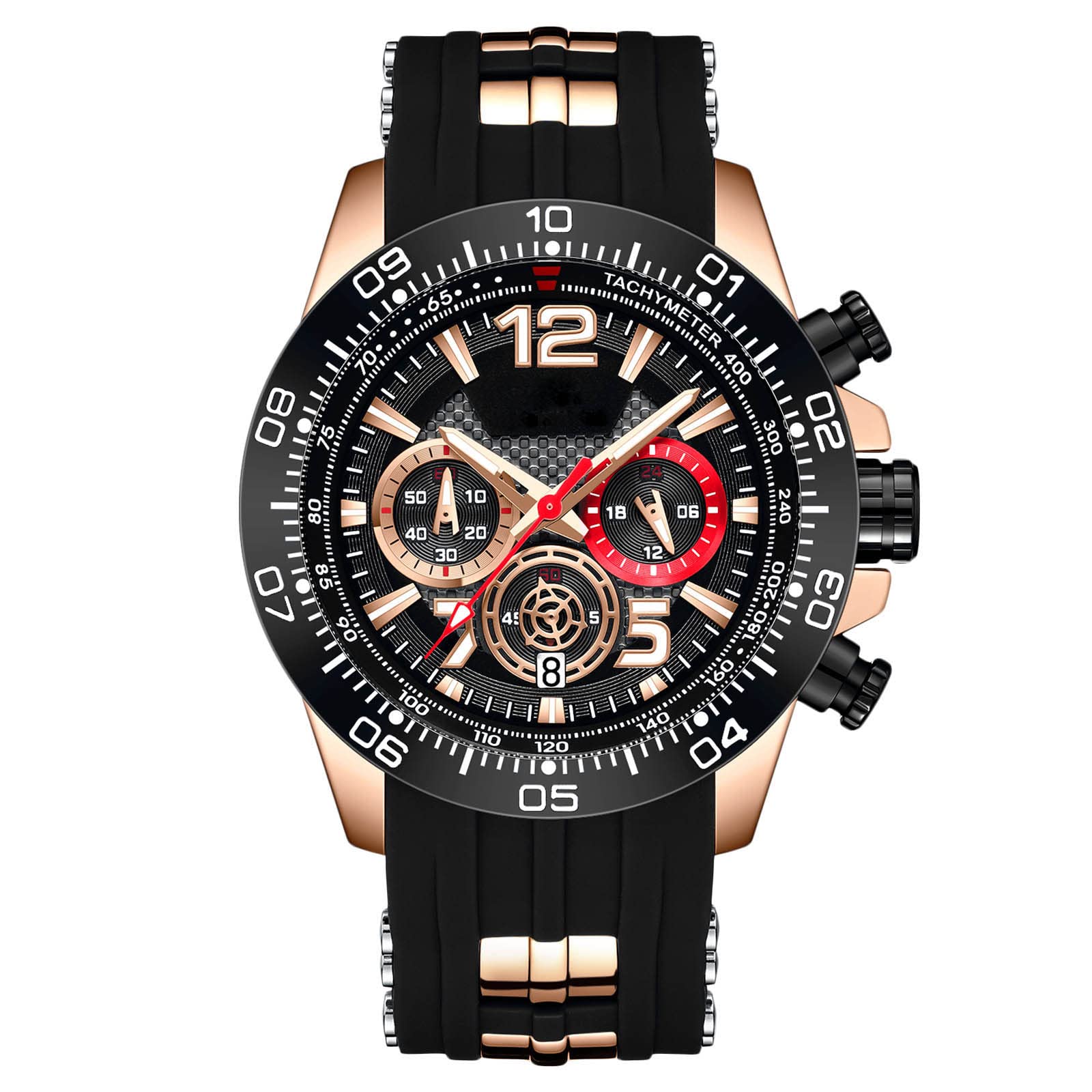 RORIOS Men s Waterproof Analog Watch with Chronograph, Calendar, Date Display, Luminous Quartz Movement, Silicone Strap, Black, Perfect for
RORIOS Men s Waterproof Analog Watch with Chronograph, Calendar, Date Display, Luminous Quartz Movement, Silicone Strap, Black, Perfect for