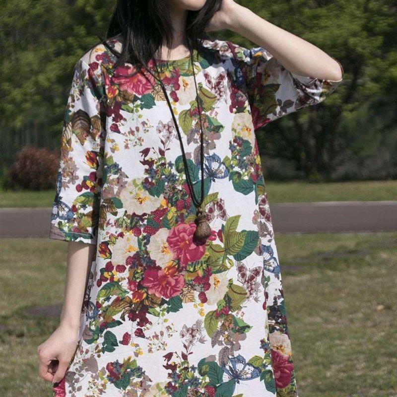 Весенне-осеннее новое хлопково-льняное платье-пуловер с рукавом половинной длины Hibiscus with white background All yards
Весенне-осеннее новое хлопково-льняное платье-пуловер с рукавом половинной длины Hibiscus with white background All yards