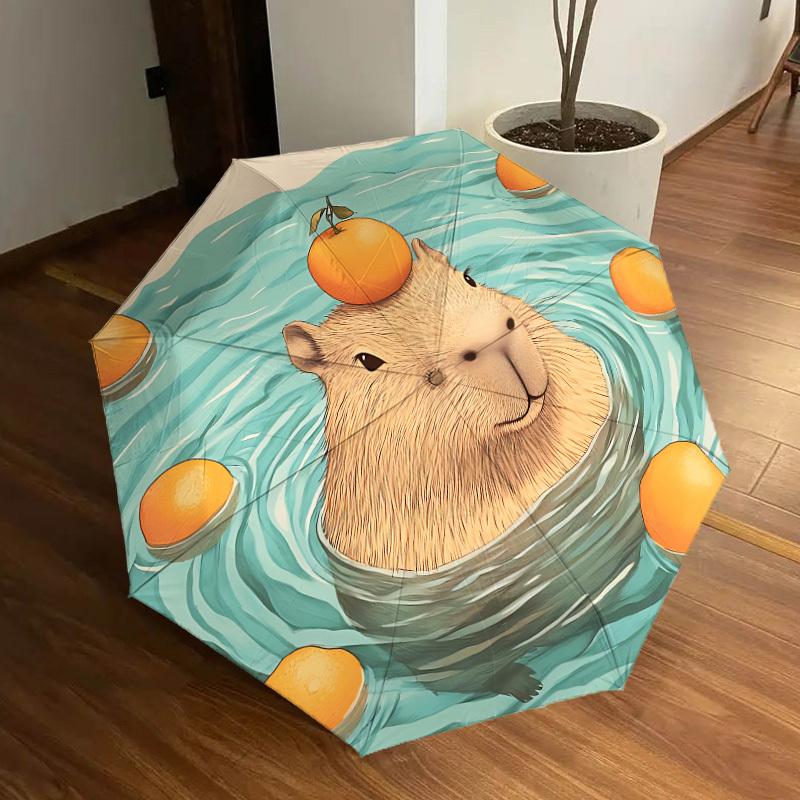 1pc Capybara Oranges Automatic Open/Close Umbrella, Formal Events - Ideal Gift for Family or Friends, Outdoor Accessory yy251211134
1pc Capybara Oranges Automatic Open/Close Umbrella, Formal Events - Ideal Gift for Family or Friends, Outdoor Accessory yy251211134